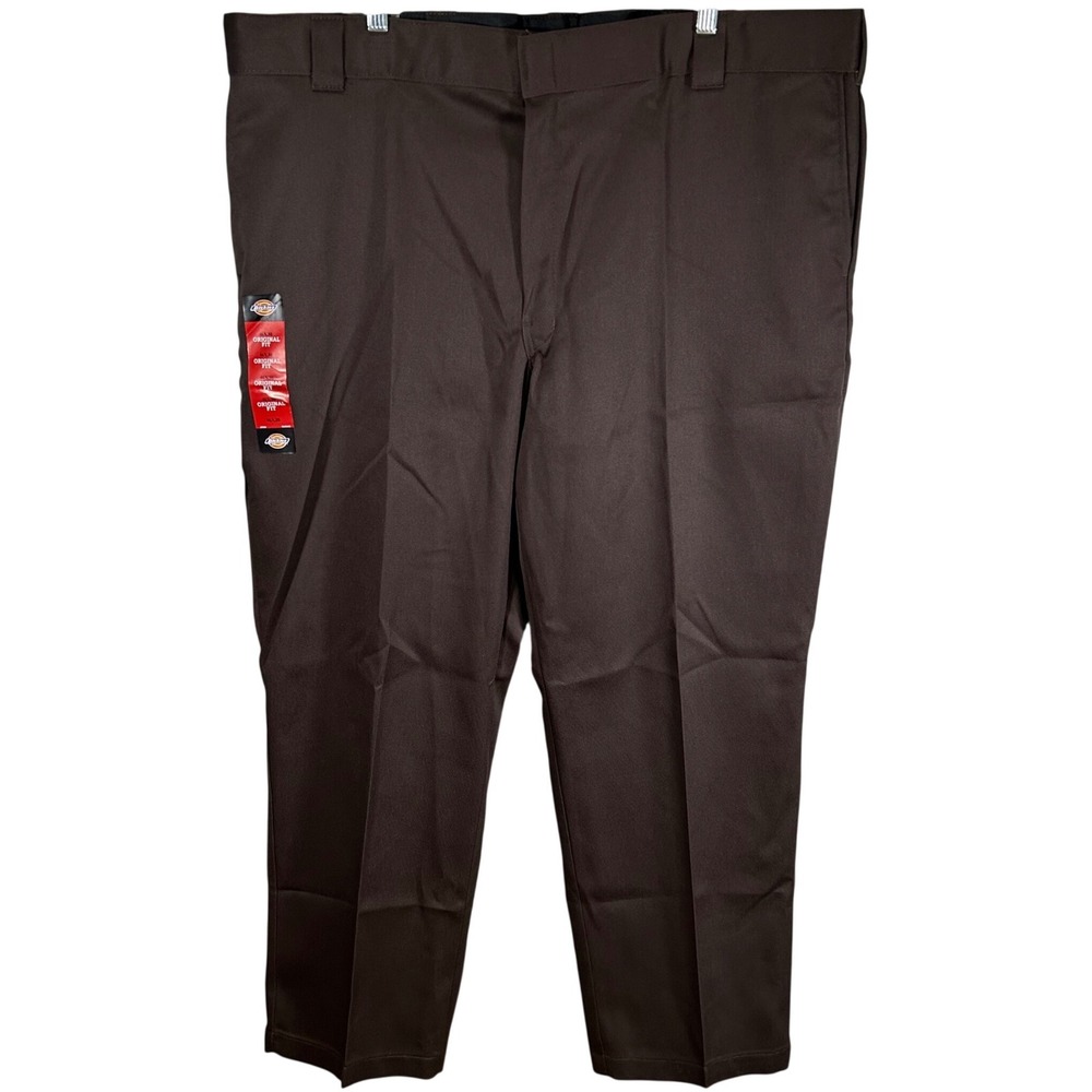 Dickies 874 Flex Original Fit Men Brown Work Pants‎ 46x30 874FDB NEW